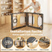 Table de massage pliante, lit de massage 3 zones portable 185 x 60 cm, hauteur et dossier réglables, appui-tête, gris Aosom