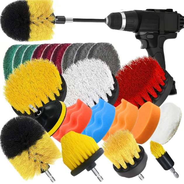 23-Piece Drill Brush Cleaning & Polishing Kit LPT