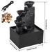Tabletop Waterfall Fountain With Soft Lights For Relaxation LPO