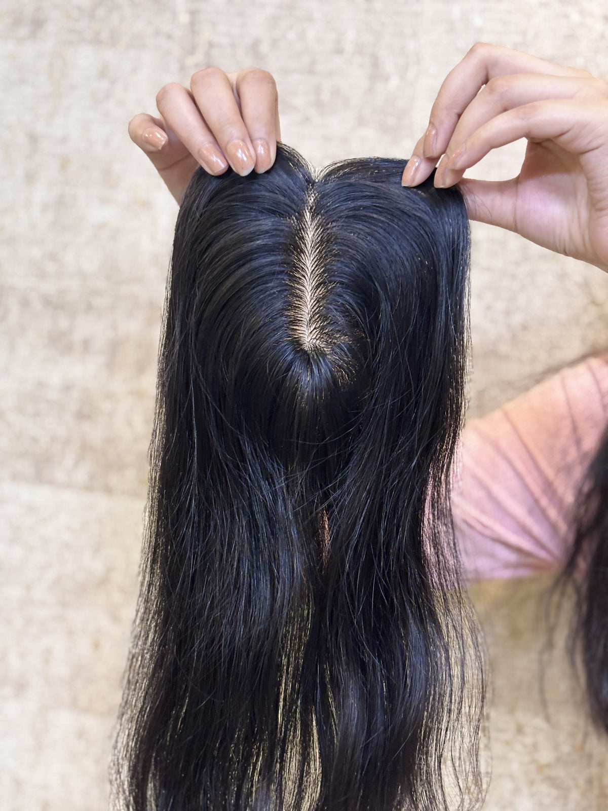 Hair Topper for PCOS Hair Loss | Silk Base | Natural Black | Straight | Remy Hair India