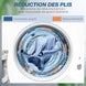 Sèche-linge à évacuation portable 4 Kg, sèche-linge 800 W compact, 5 modes de séchage, minuterie, blanc Aosom