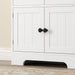 Armoire de cuisine buffet cuisine avec placards et étagères réglables, 58,2 x 30 x 123 cm, blanc Aosom