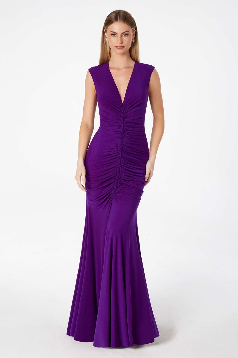 Elegant Embellished Formal Long Special Occasion Gown Detailed CDT2009