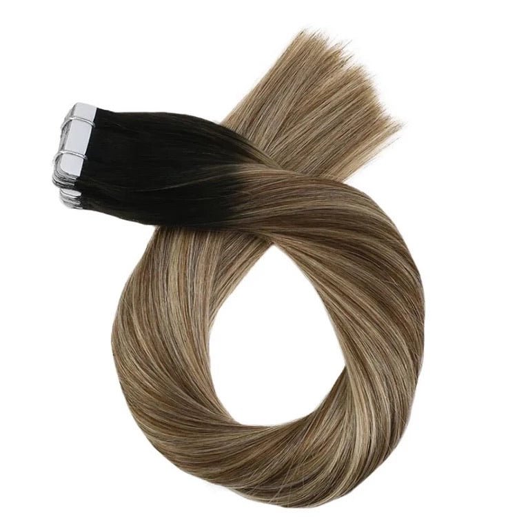 Tape In Extensions Balayage #1B/4/27