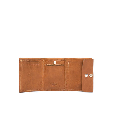 Leather Wallet for AirTag - Mini Trifold