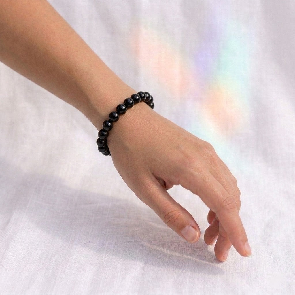 Bracelet en Tourmaline noire