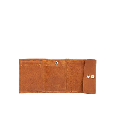 Leather Wallet for AirTag - Mini Trifold