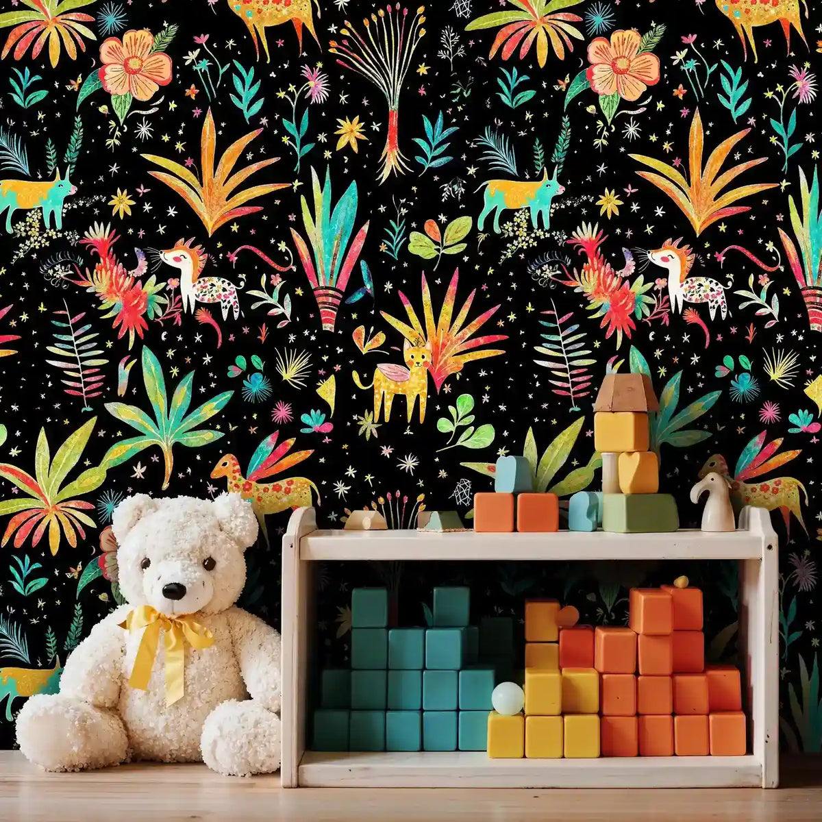 Whimsical Safari Adventure Wallpaper
