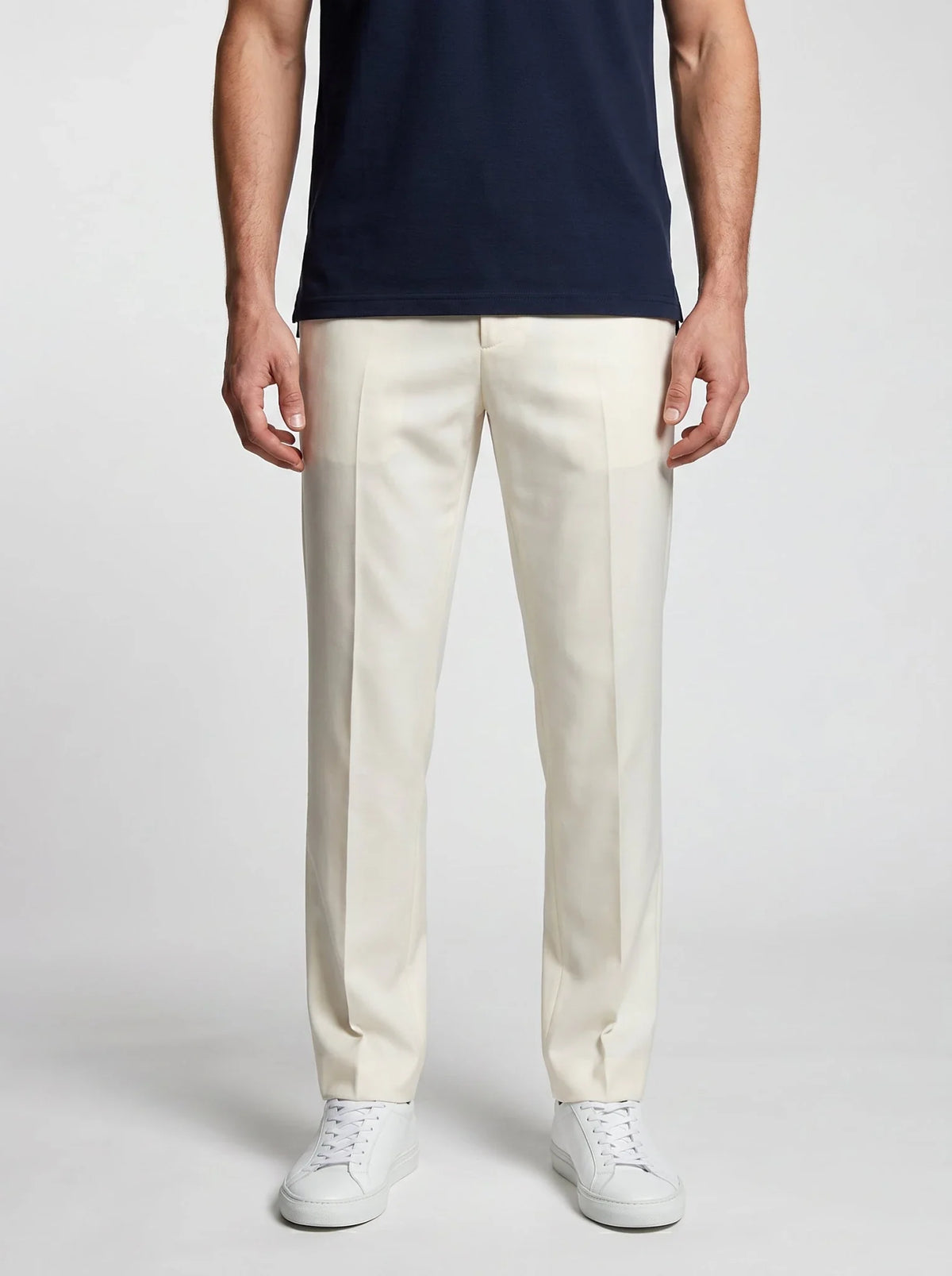 Straight Cut Pants - 100% Thick Cotton, Made in France