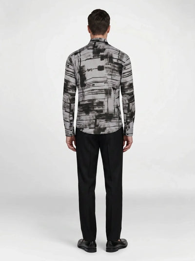 Geometric Harmony Linen Shirt