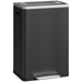 Poubelle de cuisine 2 compartiments de 2 x 20L, poubelle avec pédale, couvercle à fermeture douce 40 x 34,8 x 59 cm noir Aosom