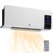 Radiateur soufflant mural chauffage céramique PTC - 1000 W / 2000 W oscillation minuterie avec télécommande Aosom
