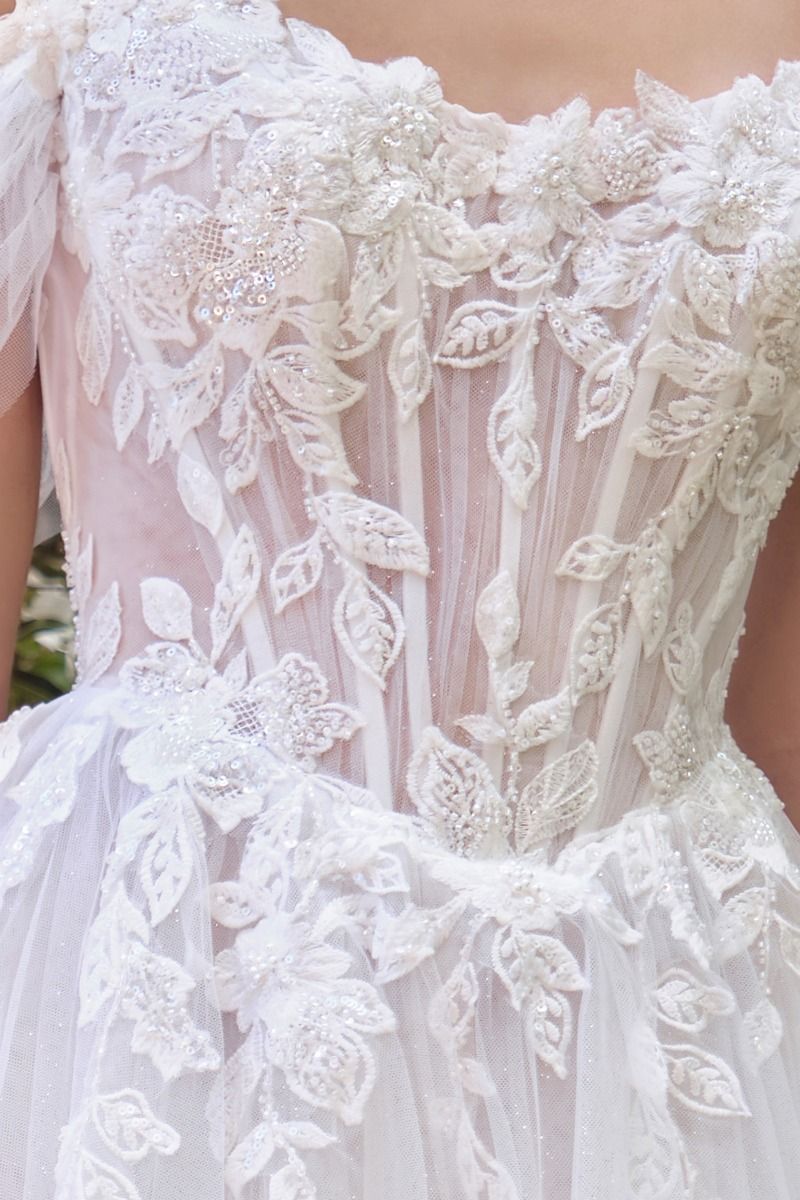 Elegant Embellished Formal Long Special Occasion Gown Detailed CDWL089