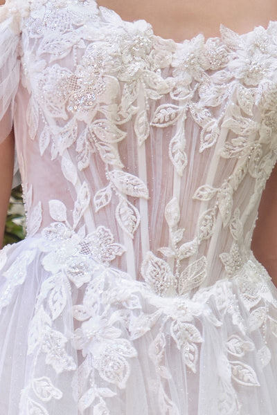 Elegant Embellished Formal Long Special Occasion Gown Detailed CDWL089