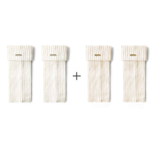 Women's 30cm Cuffed Ribbed Leg Warmers – Autumn & Winter 2-Pair Set