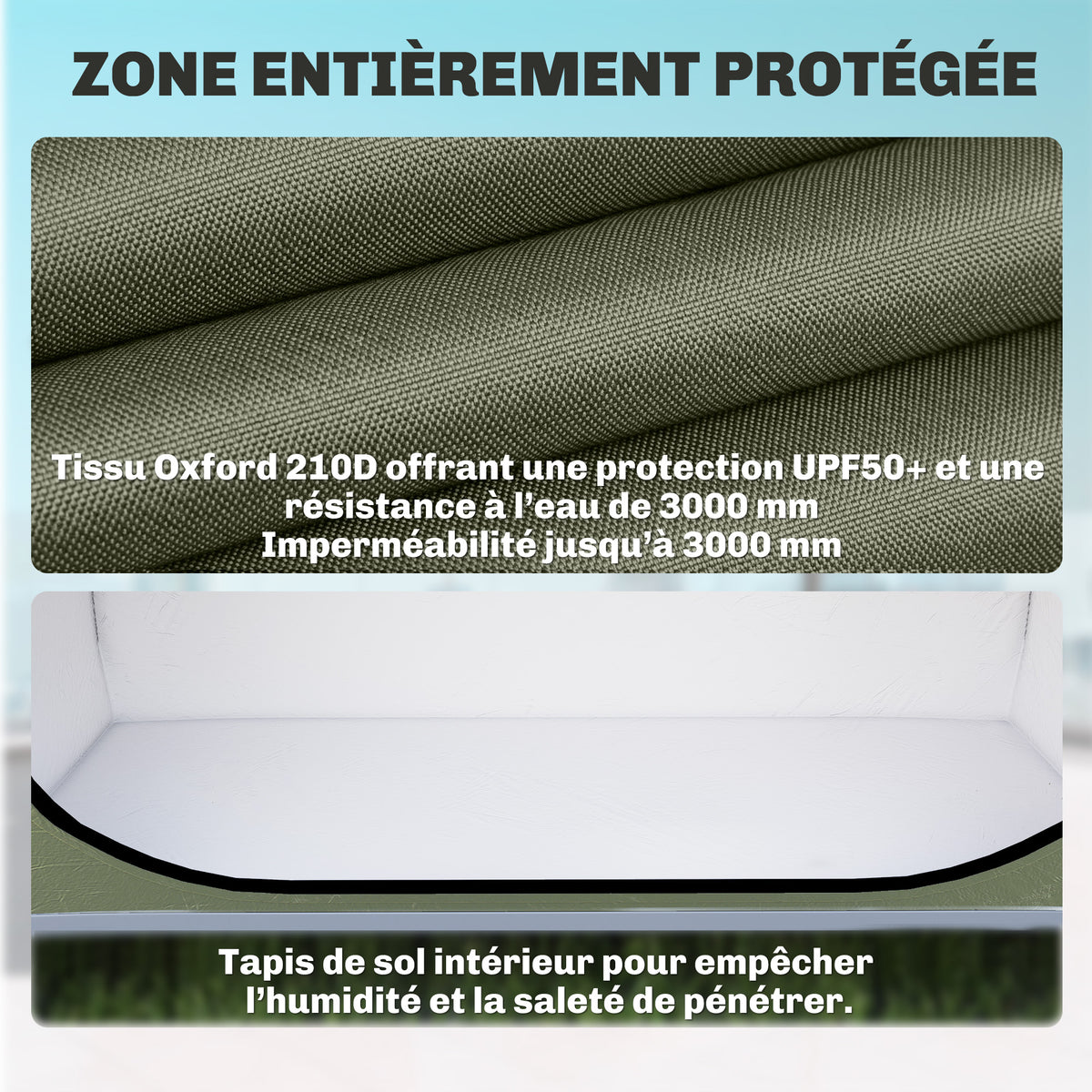 Tente à Vélo Abri de Vélo Portable pour 2 Vélos Imperméable avec poche sac transport Tissu Oxford 200 x 80 x 170 cm vert