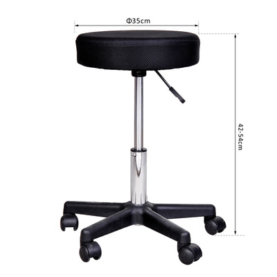 Tabouret massage a roulettes reglable en hauteur pivotant avec trois couleurs de housse de protection