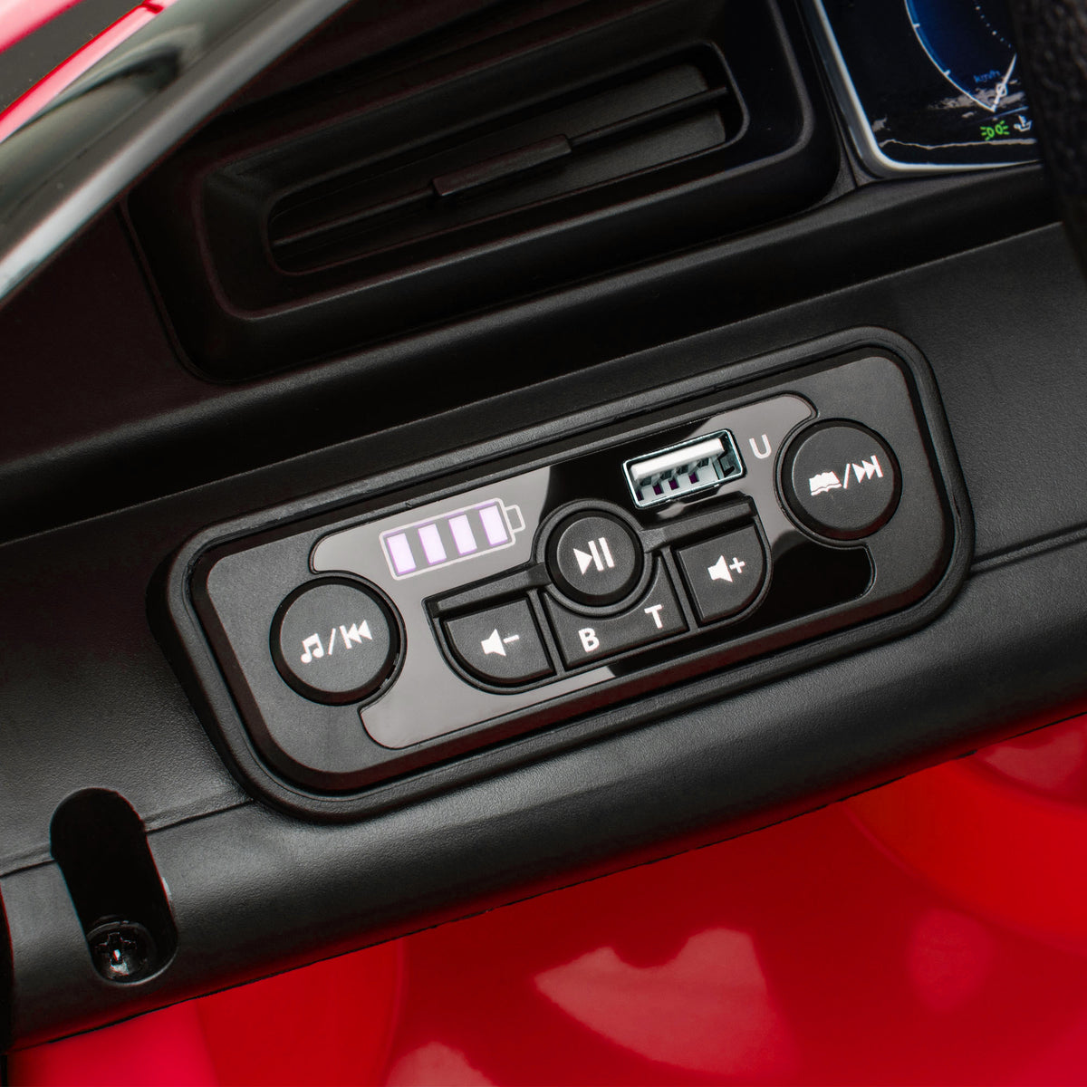 Voiture électrique pour enfants sous licence Maserati MC20 12V, Télécommande, LED, Musique et Klaxon, 3 à 6 Ans, rouge